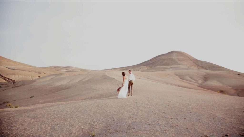 Wedding video Agafay Desert WAKY Marrakech — bohemian desert wedding by YAWK